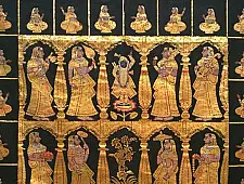 Pichwai Painting ~ Krishna Darbaar ~ { 4 X 4.5  Feet }